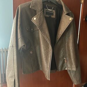 Bernardo Black and Tan Jacket